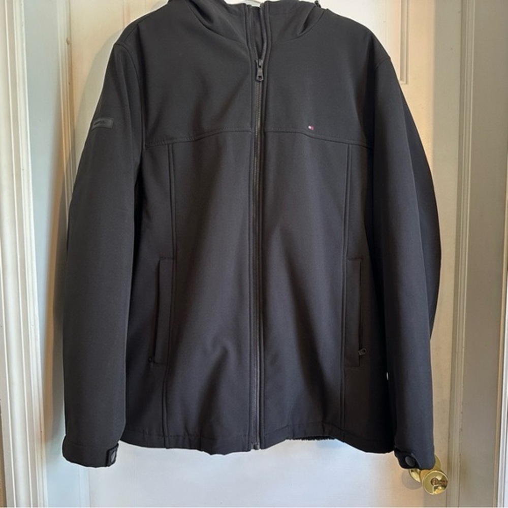 Men's Black Hooded Jacket